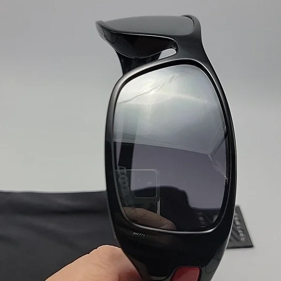 Oakley Ducati Corse Hijinx 12-789 Gloss Black Motorcycle Sunglasses EXCELLENT - Picture 12 of 12